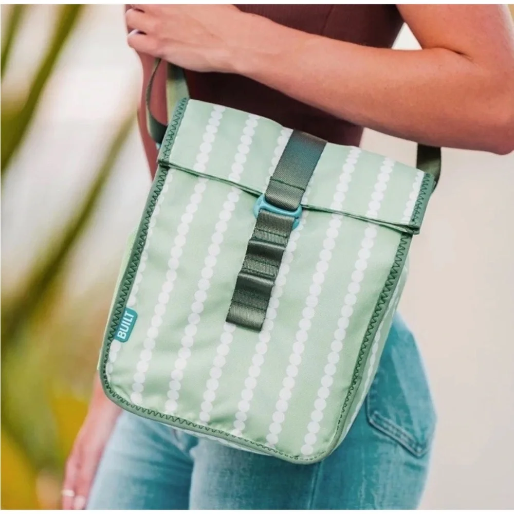 Water-resistant Polyester Lunch Bag Lightweight Insulated Reusable Adjustable